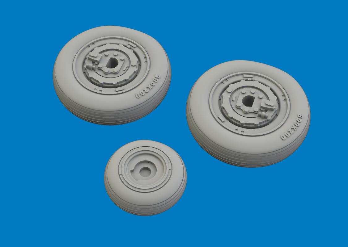 MiG-21R - Wheels [Eduard]