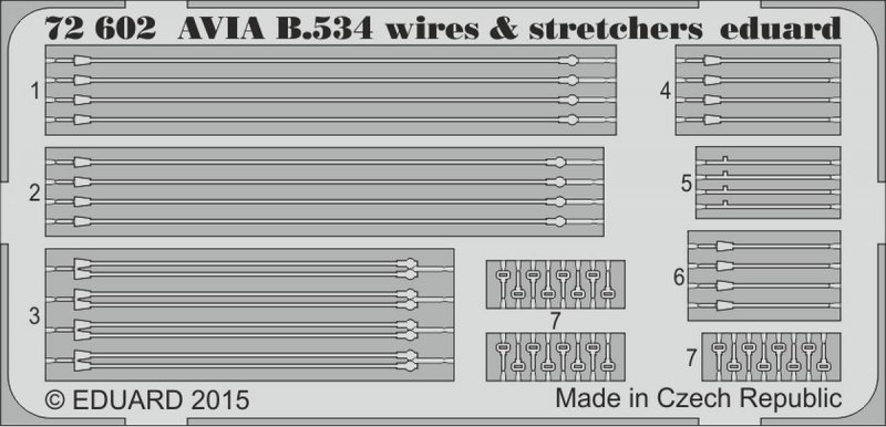 TC WI günstig Kaufen-Avia B.534 - Wires & stretchers [Eduard]. Avia B.534 - Wires & stretchers [Eduard] <![CDATA[Eduard / 72602 / 1:72]]>. 