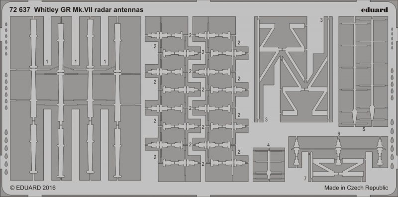 Armstrong Whitworth Whitley Mk.VII - Radar antennas [Airfix]