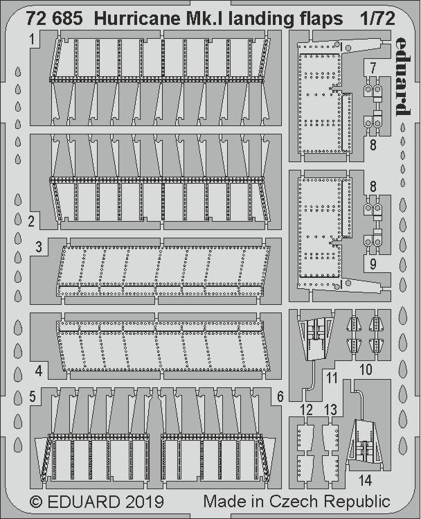 Mr.Hobby günstig Kaufen-Hurricane Mk.I - Landing flaps [Arma Hobby]. Hurricane Mk.I - Landing flaps [Arma Hobby] <![CDATA[Eduard / 72685 / 1:72]]>. 