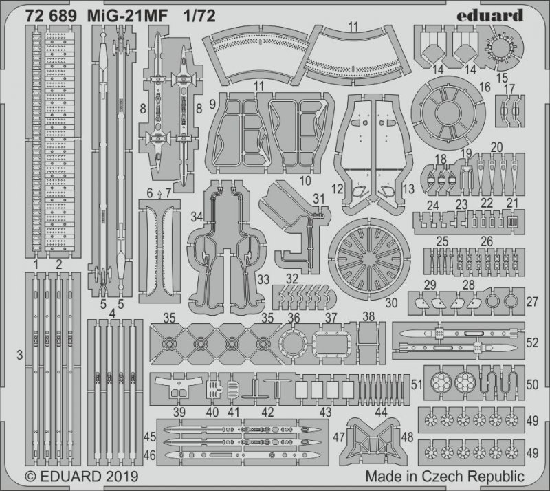 8591437538423 - 72689 - MiG-21MF for Eduard in 172 8591437538423 - 72689 - MiG-21MF for Eduard in 172
