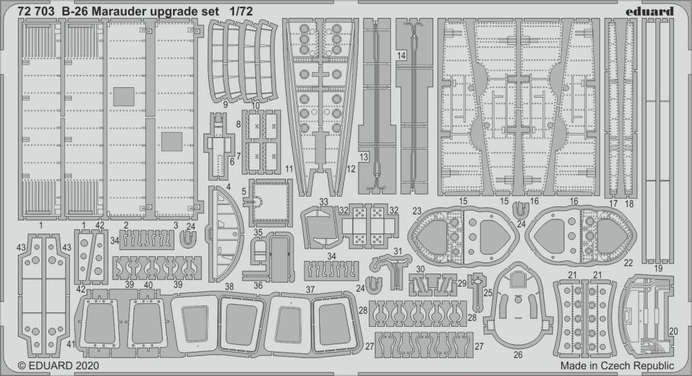 EDU Upgrade günstig Kaufen-B-26 Marauder - Upgrade set [Eduard]. B-26 Marauder - Upgrade set [Eduard] <![CDATA[Eduard / 72703 / 1:72]]>. 