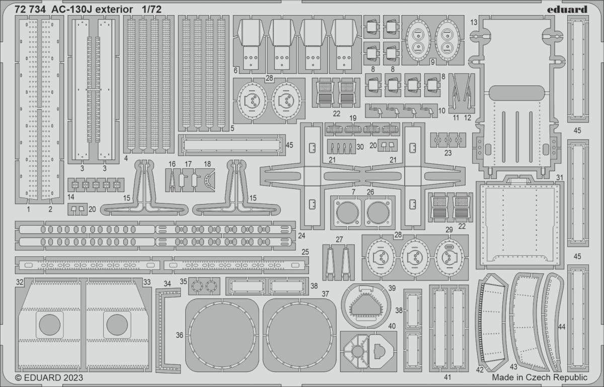 130J 30 günstig Kaufen-AC-130J - Exterior [Zvezda]. AC-130J - Exterior [Zvezda] <![CDATA[Eduard / 72734 / 1:72]]>. 