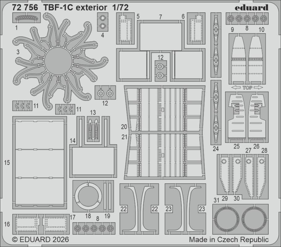TBF-1C – Exterior [HobbyBoss]