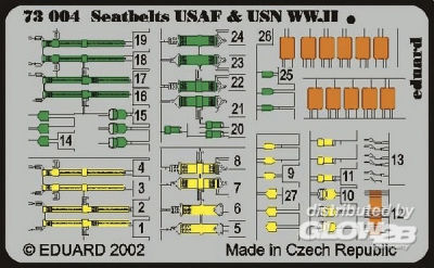 8591437730049 - 73004 - Seatbelts USAF & USN WWII in 172 8591437730049 - 73004 - Seatbelts USAF & USN WWII in 172