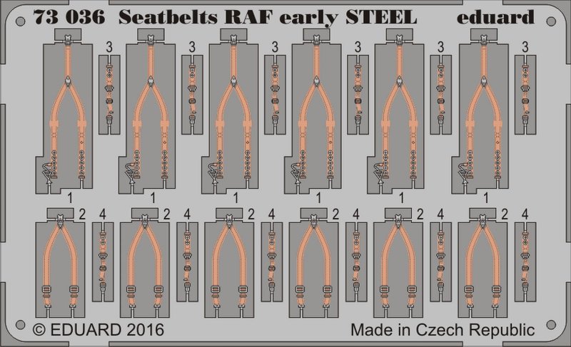 8591437508419 - 73036 - Seatbelts RAF early STEEL in 172 8591437508419 - 73036 - Seatbelts RAF early STEEL in 172