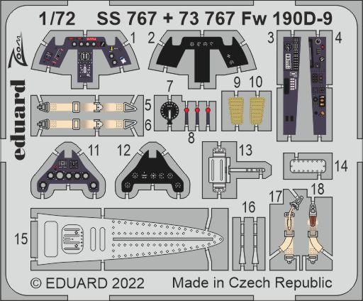 FW 190 günstig Kaufen-Focke Wulf Fw 190D-9 [IBG]. Focke Wulf Fw 190D-9 [IBG] <![CDATA[Eduard / 73767 / 1:72]]>. 