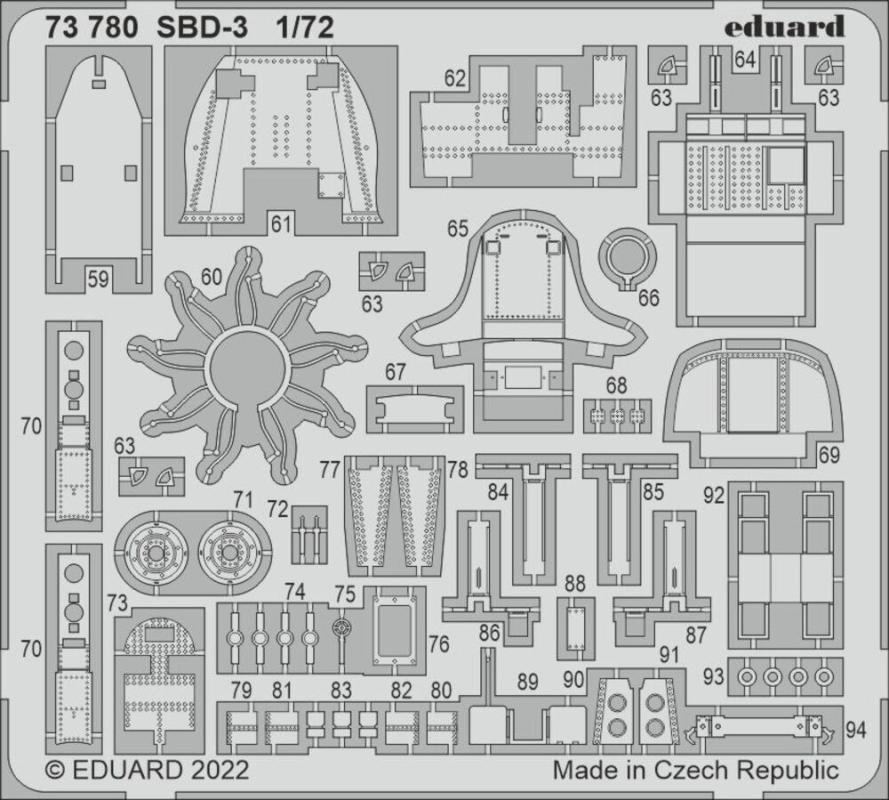 8591437572885 - 73780 - 172 SBD-3 for FLYHAWK 8591437572885 - 73780 - 172 SBD-3 for FLYHAWK