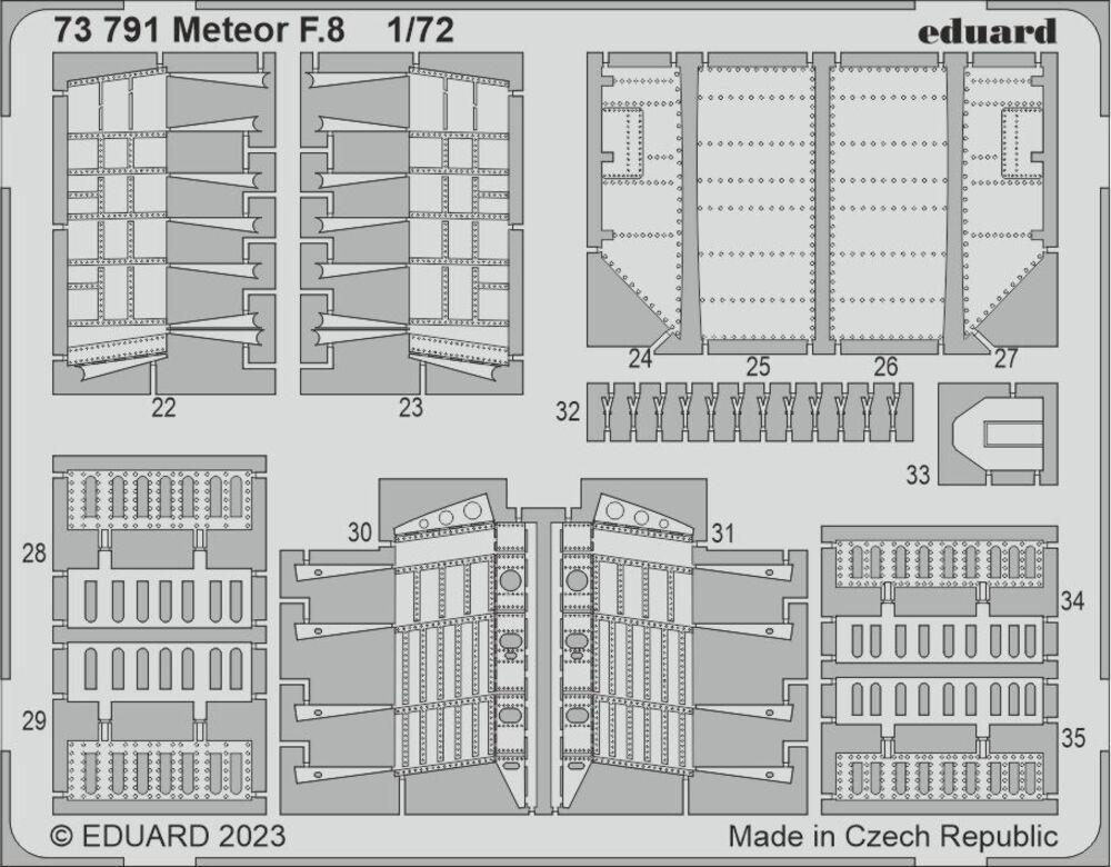 8591437575190 - 73791 - 172 Meteor F8 1 72 for AIRFIX 8591437575190 - 73791 - 172 Meteor F8 1 72 for AIRFIX