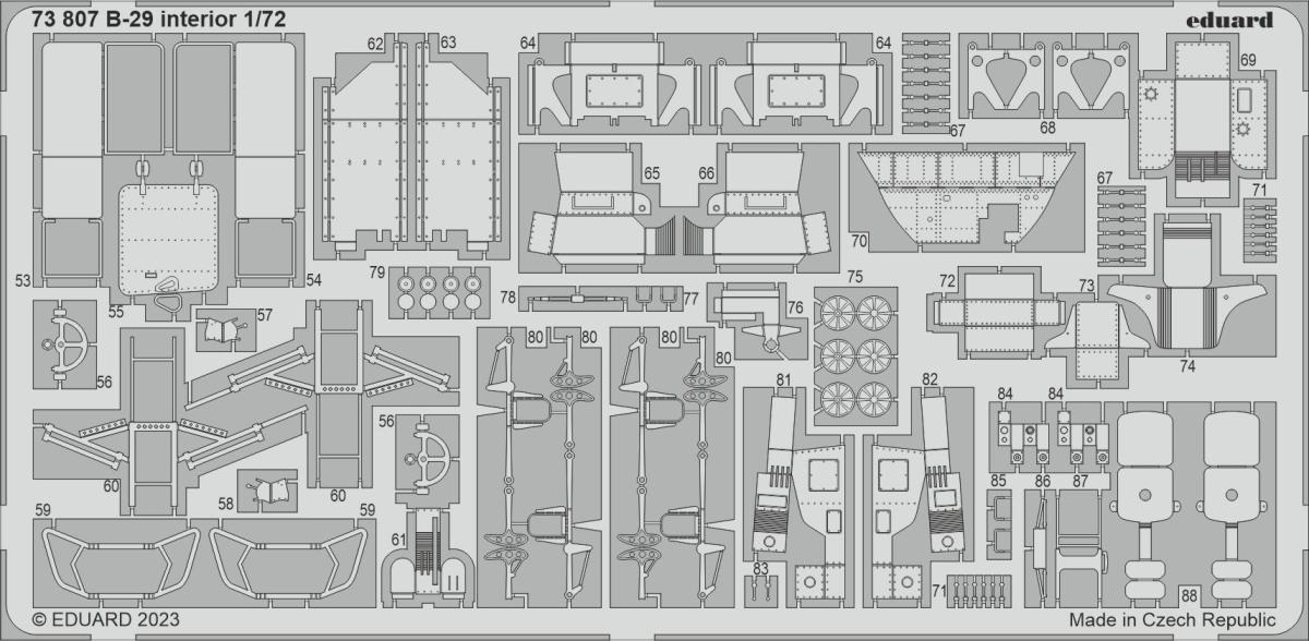 2000 günstig Kaufen-B-29 - Interior [Hobby 2000]. B-29 - Interior [Hobby 2000] <![CDATA[Eduard / 73807 / 1:72]]>. 