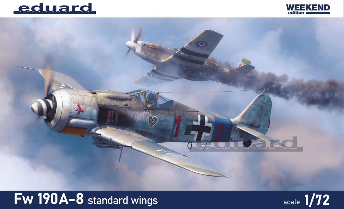 Fw 190 günstig Kaufen-Focke Wulf Fw 190 A-8 - Standard wings. Focke Wulf Fw 190 A-8 - Standard wings <![CDATA[Eduard / 7463 / 1:72]]>. 