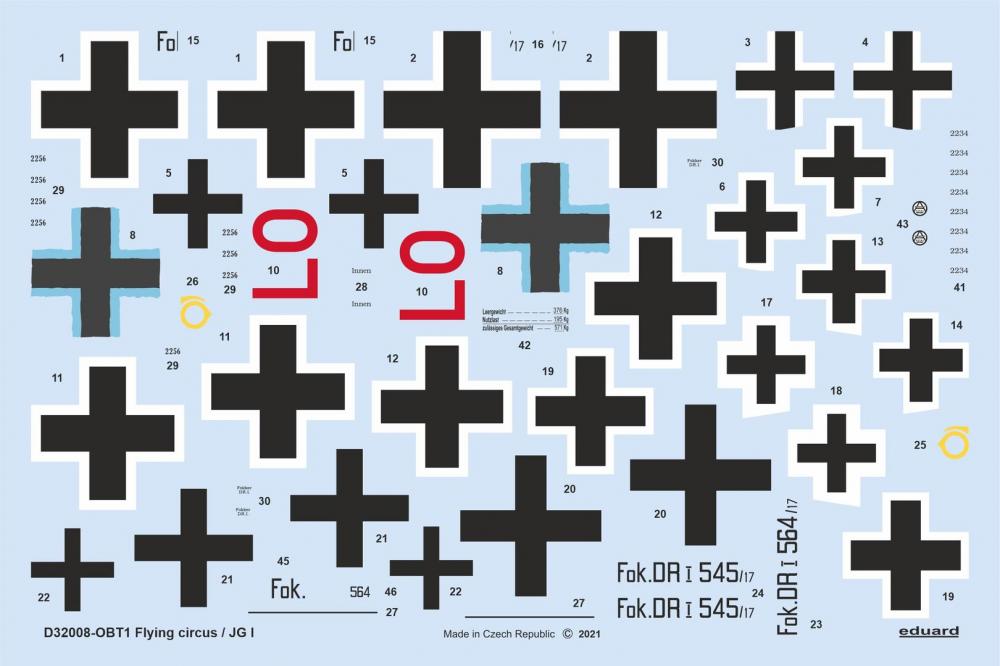 8591437556120 - D32008 - Flying circus JG I 1 32 for MENG in 132 8591437556120 - D32008 - Flying circus JG I 1 32 for MENG in 132