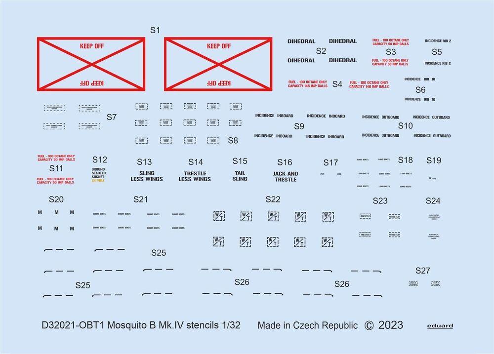 8591437575640 - Mosquito B MkIV - Stencils [HKM]