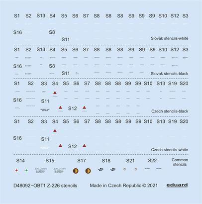 EDU 1 günstig Kaufen-Z-226 - Stencils [Eduard]. Z-226 - Stencils [Eduard] <![CDATA[Eduard / D48092 / 1:48]]>. 