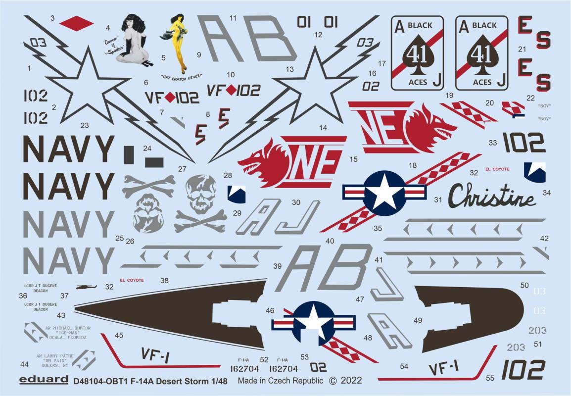 8591437569618 - D48104 - 148 F-14A Desert Storm 1 48 8591437569618 - D48104 - 148 F-14A Desert Storm 1 48