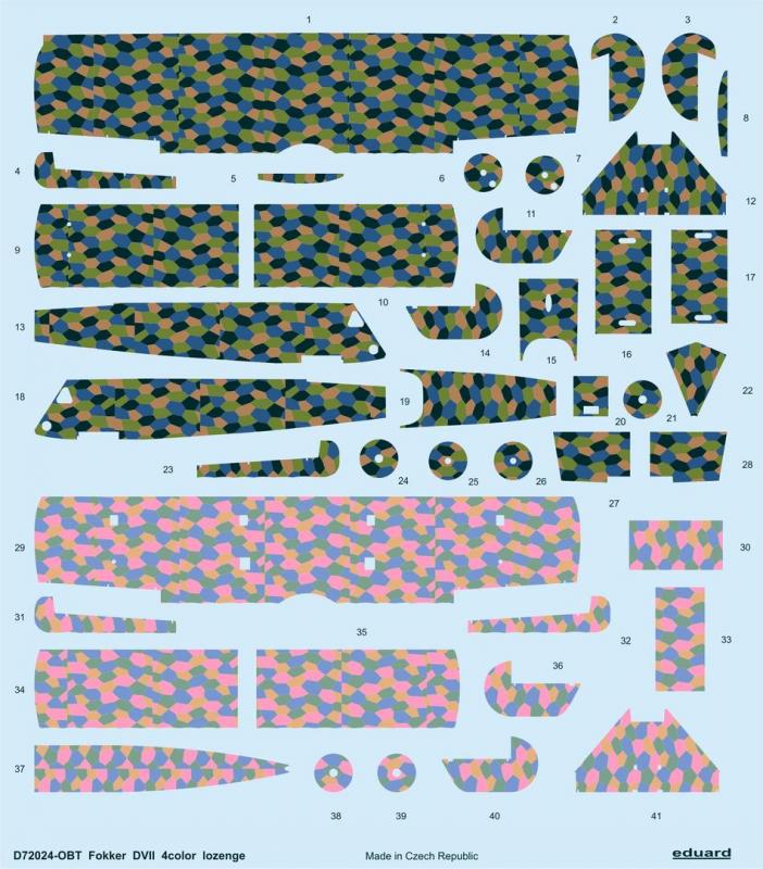 II 2 günstig Kaufen-Fokker D.VII - 4color lozenge [Eduard]. Fokker D.VII - 4color lozenge [Eduard] <![CDATA[Eduard / D72024 / 1:72]]>. 