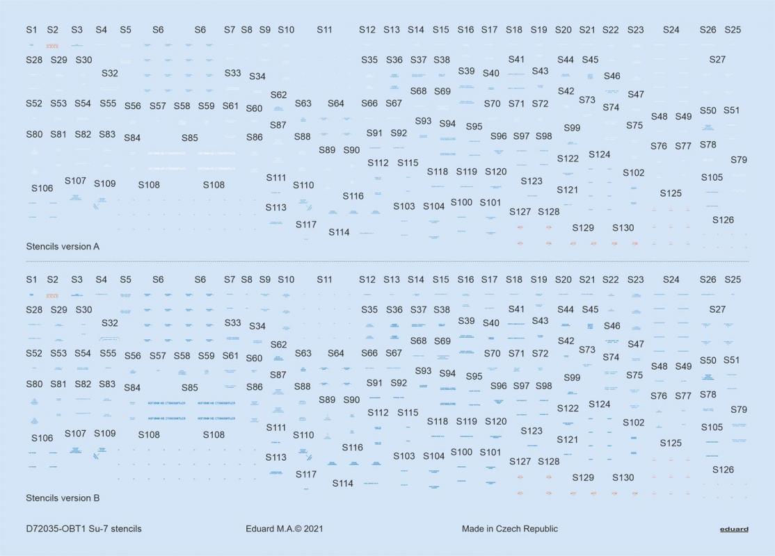 Su 7 günstig Kaufen-Su-7 - Stencils [Modelsvit]. Su-7 - Stencils [Modelsvit] <![CDATA[Eduard / D72035 / 1:72]]>. 