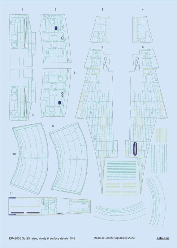 Rivets günstig Kaufen-Su-25 - Raised rivets & surface details [Zvezda]. Su-25 - Raised rivets & surface details [Zvezda] <![CDATA[Eduard / ER48005 / 1:48]]>. 