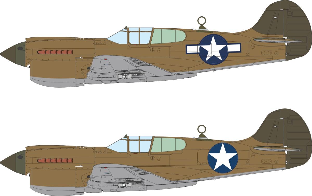 P-40K - US national insignia [Eduard]