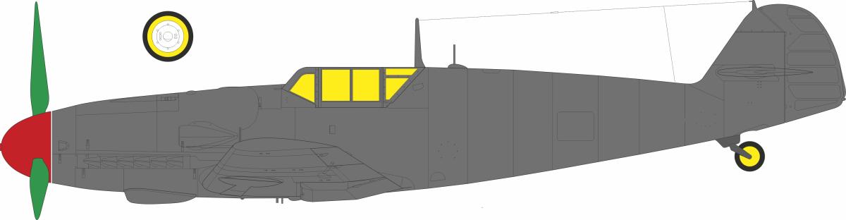 Bf 109G-6 late - Framed canopy [Tamiya]