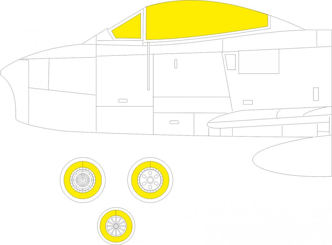 8591437558957 - EX784 - 148 Sabre F4 TFace 1 48 for AIRFIX 8591437558957 - EX784 - 148 Sabre F4 TFace 1 48 for AIRFIX
