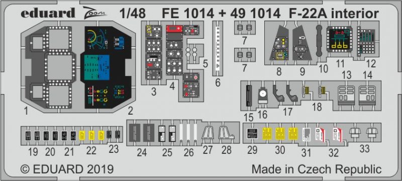 8591437541959 - FE1014 - F-22A for Hasegawa in 148 8591437541959 - FE1014 - F-22A for Hasegawa in 148