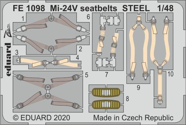 98 l  günstig Kaufen-Mi-24V - Seatbelts STEEL [Zvezda]. Mi-24V - Seatbelts STEEL [Zvezda] <![CDATA[Eduard / FE1098 / 1:48]]>. 