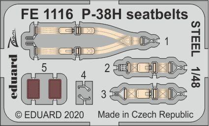 TB 4 günstig Kaufen-P-38H - Seatbelts STEEL [Tamiya]. P-38H - Seatbelts STEEL [Tamiya] <![CDATA[Eduard / FE1116 / 1:48]]>. 