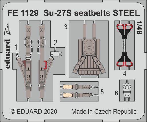 Su-27S Flanker - Seatbelts STEEL [Kitty Hawk]