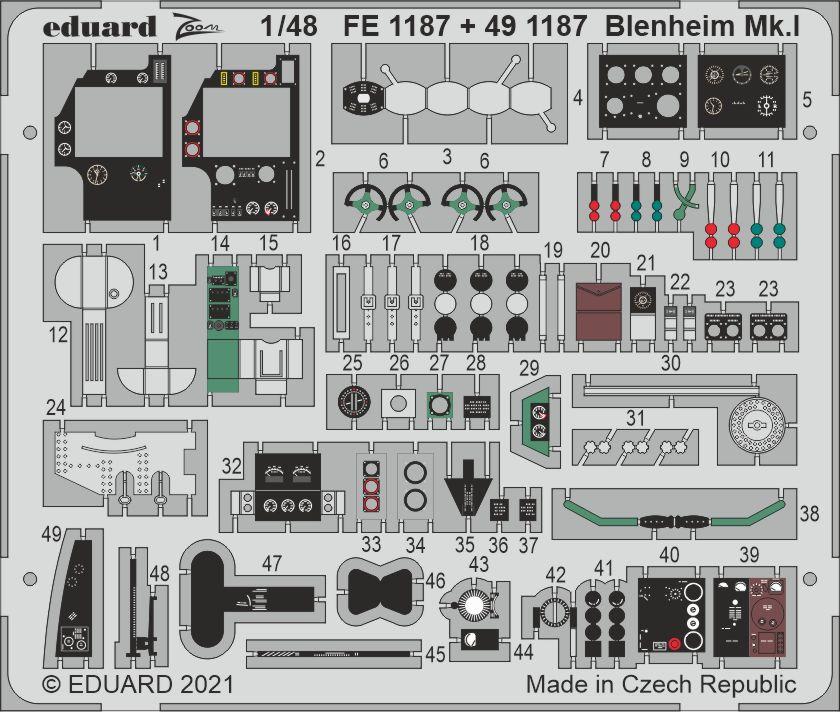 8591437559176 - FE1187 - Blenheim MkI 1 48 for AIRFIX in 148 8591437559176 - FE1187 - Blenheim MkI 1 48 for AIRFIX in 148
