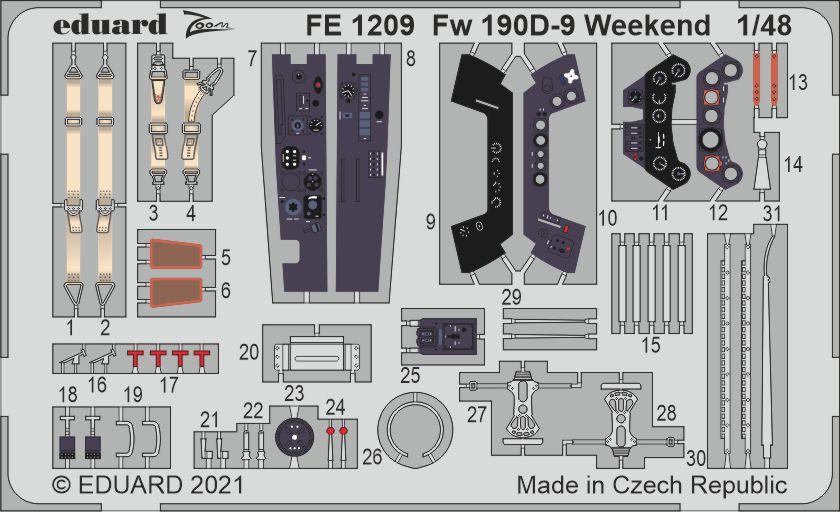 EEK E günstig Kaufen-Focke Wulf Fw 190 D-9 - Weekend [Eduard]. Focke Wulf Fw 190 D-9 - Weekend [Eduard] <![CDATA[Eduard / FE1209 / 1:48]]>. 