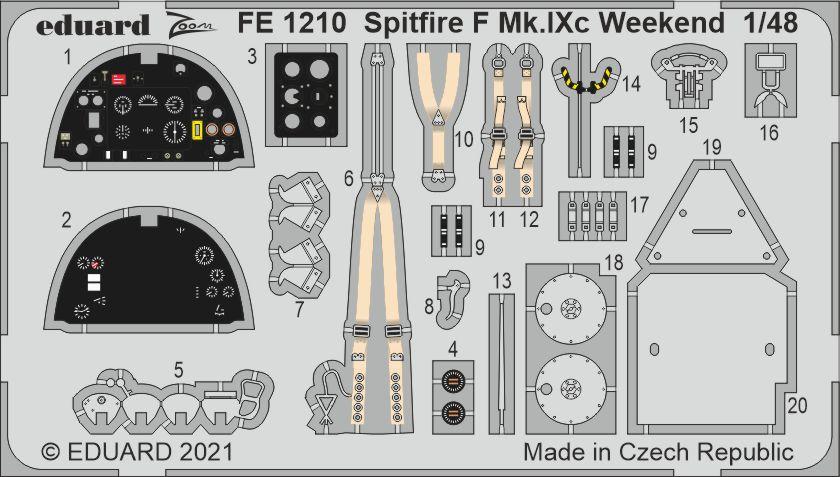 Spitfire günstig Kaufen-Spitfire F Mk.IXc - Weekend [Eduard]. Spitfire F Mk.IXc - Weekend [Eduard] <![CDATA[Eduard / FE1210 / 1:48]]>. 