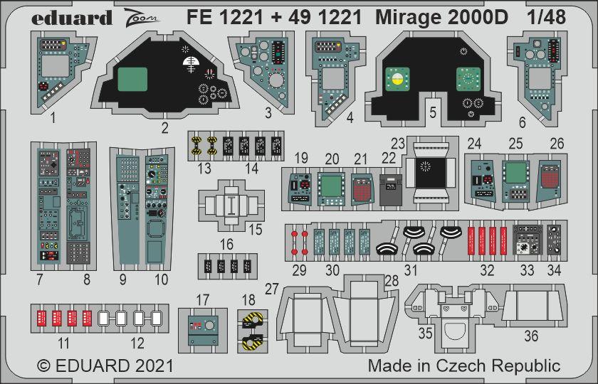 Mirage 2000D günstig Kaufen-Mirage 2000D [Kinetic]. Mirage 2000D [Kinetic] <![CDATA[Eduard / FE1221 / 1:48]]>. 