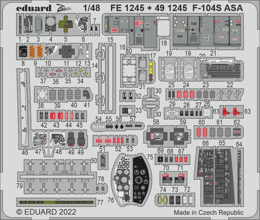 104S/G günstig Kaufen-F-104S Starfighter - ASA [Kinetic]. F-104S Starfighter - ASA [Kinetic] <![CDATA[Eduard / FE1245 / 1:48]]>. 