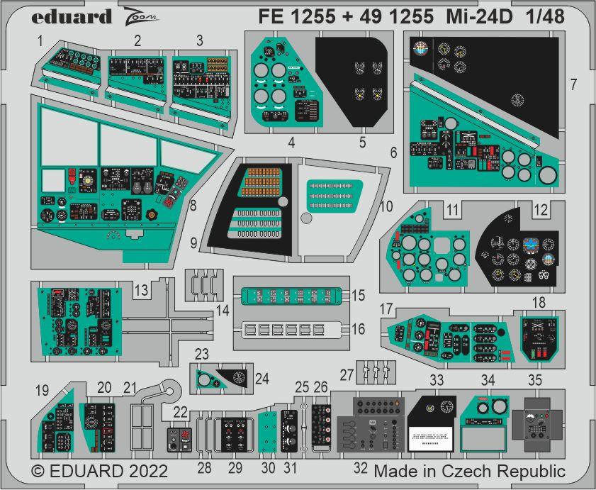 Mi 24D günstig Kaufen-Mi-24D [Trumpeter]. Mi-24D [Trumpeter] <![CDATA[Eduard / FE1255 / 1:48]]>. 