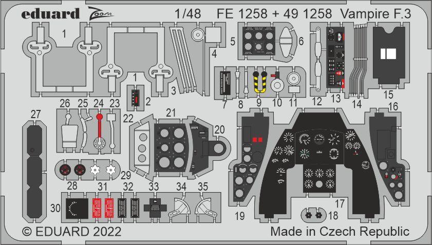 Air 3 günstig Kaufen-Vampire F.3 [Airfix]. Vampire F.3 [Airfix] <![CDATA[Eduard / FE1258 / 1:48]]>. 