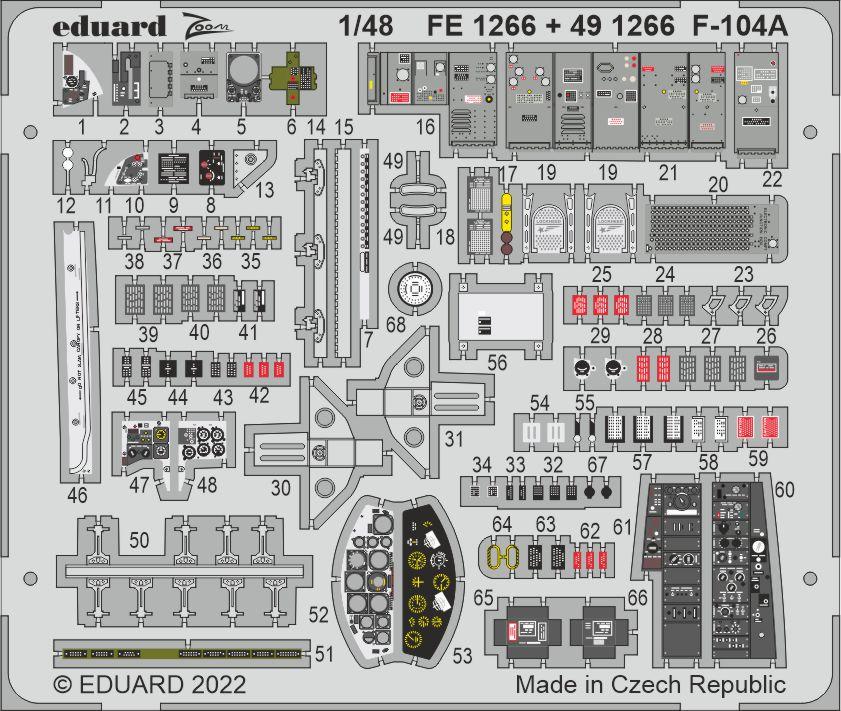 104A/C günstig Kaufen-F-104A Starfighter [Kinetic]. F-104A Starfighter [Kinetic] <![CDATA[Eduard / FE1266 / 1:48]]>. 