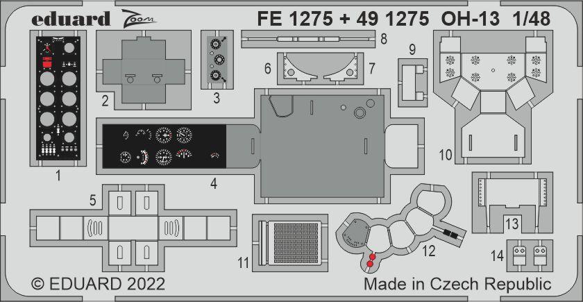 Taler Taler du günstig Kaufen-OH-13 [Italeri]. OH-13 [Italeri] <![CDATA[Eduard / FE1275 / 1:48]]>. 