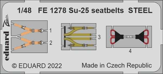 TS 27  günstig Kaufen-Su-25 - Seatbelts STEEL [Zvezda]. Su-25 - Seatbelts STEEL [Zvezda] <![CDATA[Eduard / FE1278 / 1:48]]>. 