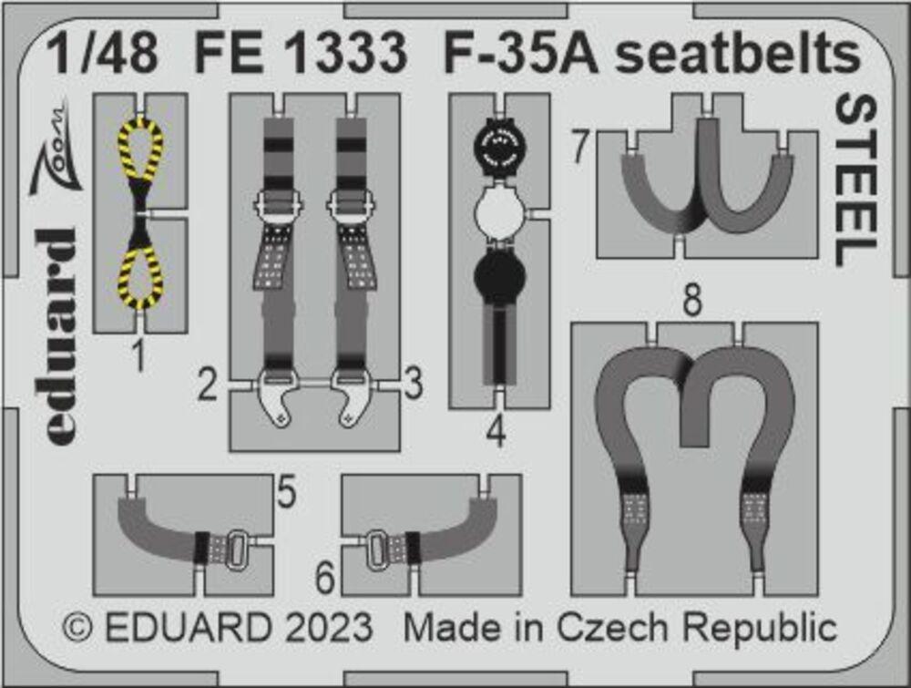 TS 35 günstig Kaufen-F-35A - Seatbelts - Steel [Tamiya]. F-35A - Seatbelts - Steel [Tamiya] <![CDATA[Eduard / FE1333 / 1:48]]>. 