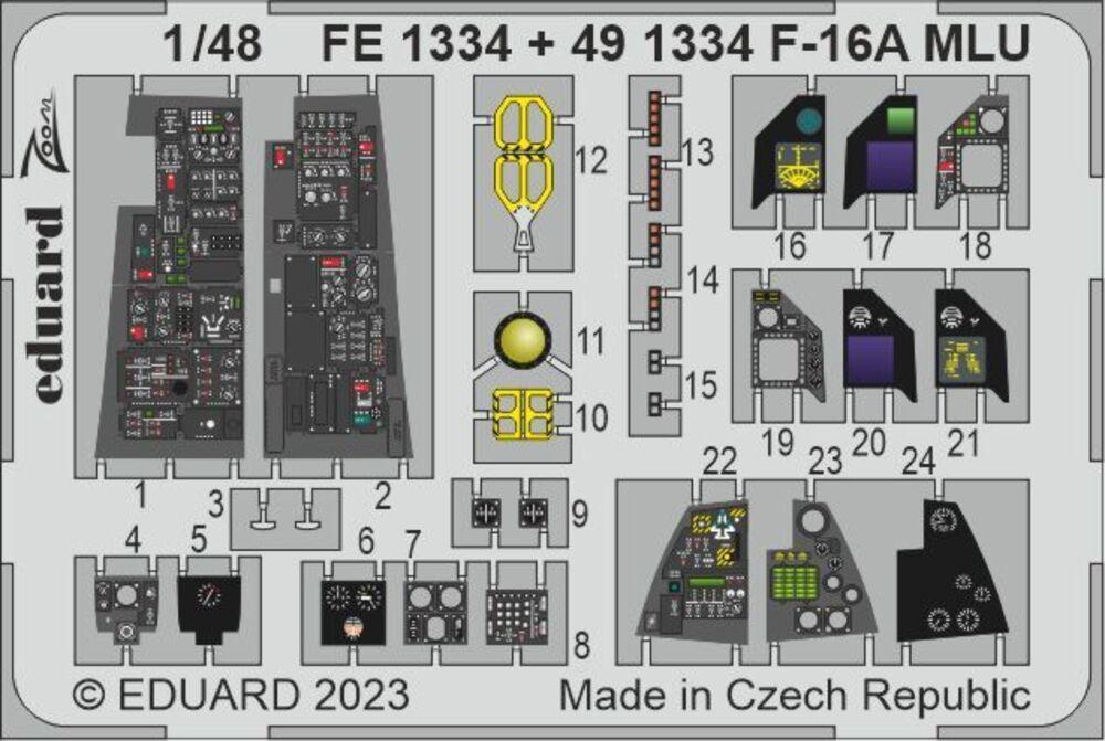 33 in günstig Kaufen-F-16A MLU [Kinetic]. F-16A MLU [Kinetic] <![CDATA[Eduard / FE1334 / 1:48]]>. 