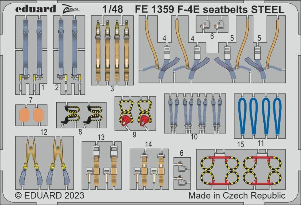 59 D günstig Kaufen-F-4E Phantom - Seatbelts STEEL [Meng Models]. F-4E Phantom - Seatbelts STEEL [Meng Models] <![CDATA[Eduard / FE1359 / 1:48]]>. 