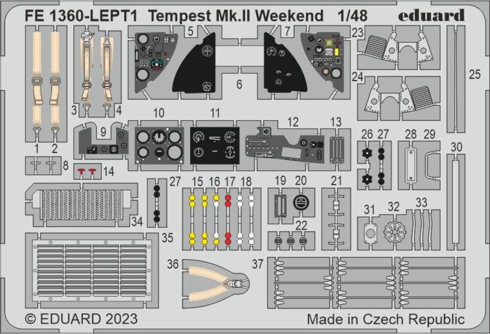 II 360 günstig Kaufen-Tempest Mk.II - Weekend [Eduard]. Tempest Mk.II - Weekend [Eduard] <![CDATA[Eduard / FE1360 / 1:48]]>. 