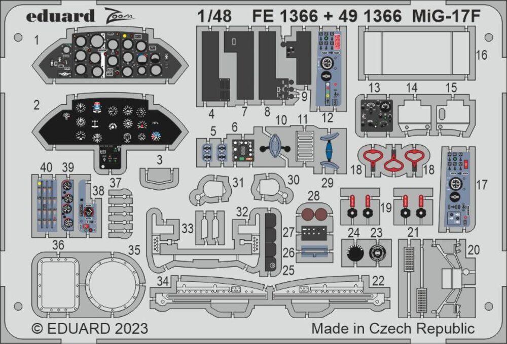 MiG 17F günstig Kaufen-MiG-17F [Ammo]. MiG-17F [Ammo] <![CDATA[Eduard / FE1366 / 1:48]]>. 