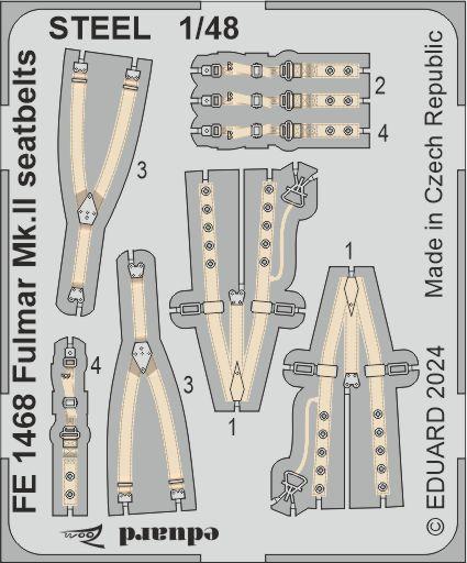 8591437591725 - Fulmar MkII - Seatbelts - Steel [Trumpeter]