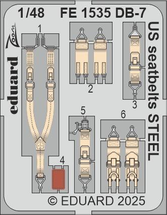 DB-7 Boston III US – Seatbelts – Steel [HKM]