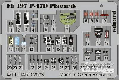 47 Thunderbolt günstig Kaufen-P-47D Thunderbolt - Placards. P-47D Thunderbolt - Placards <![CDATA[Eduard / FE197 / 1:48]]>. 