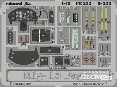 Fagot günstig Kaufen-MiG-15 Fagot. MiG-15 Fagot <![CDATA[Eduard / FE232 / 1:48]]>. 