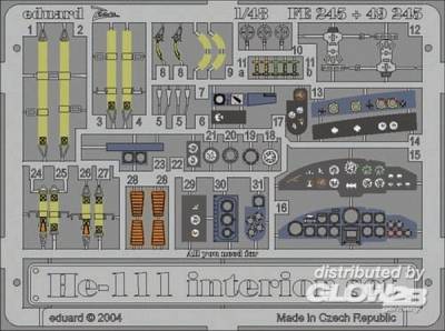 EDU 1 günstig Kaufen-Heinkel He 111 - Interior set. Heinkel He 111 - Interior set <![CDATA[Eduard / FE245 / 1:48]]>. 