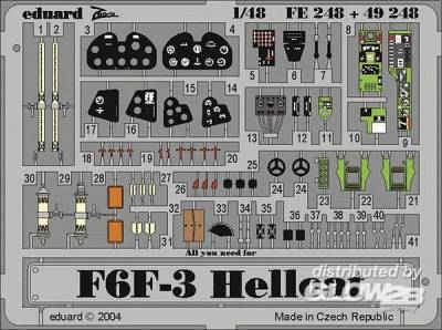 F6F Hellcat günstig Kaufen-F6F-3 Hellcat. F6F-3 Hellcat <![CDATA[Eduard / FE248 / 1:48]]>. 